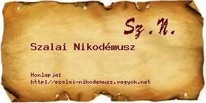 Szalai Nikodémusz névjegykártya